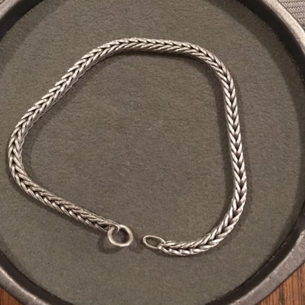 Trollbeads foxtail bracelet 7”